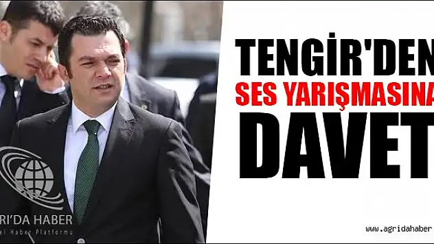 TANER TENGİR'DEN SOLO SES YARIŞMASINA DAVET