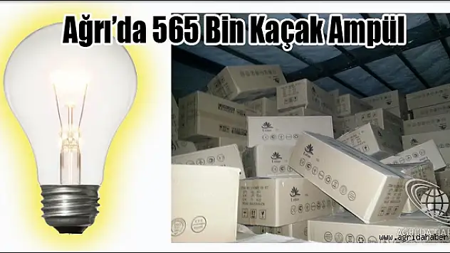 Ağrıda İki Tır Dolusu Kaçak Ampul