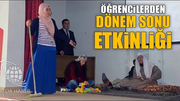 Öğrencilerden Dönem Sonu Etkinliği
