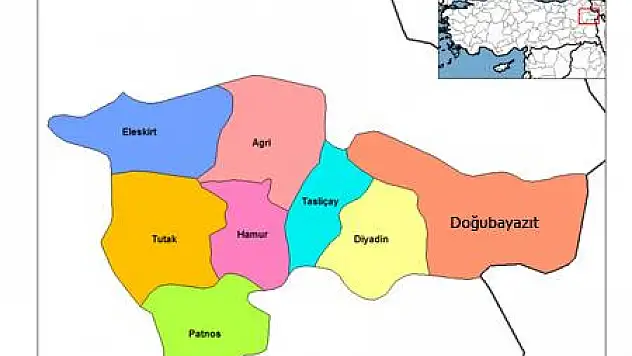 AĞRI İLİNİN COĞRAFİ KONUMU