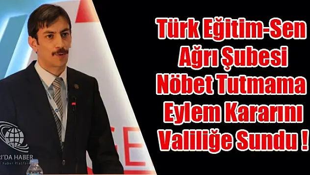 Nöbet Tutmama Eylemi Kararı Valiliğe Sunuldu !