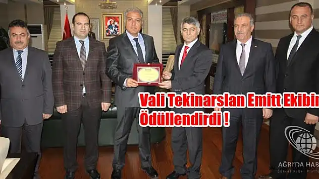 Vali Tekinarslan, Emitt ekibini kabul etti