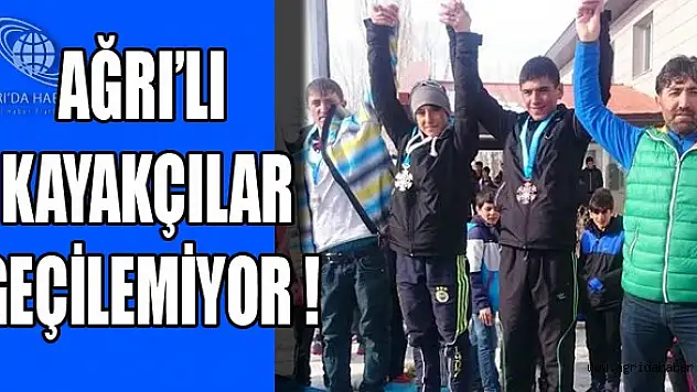 Ağrı'lı Kayakçılar Geçilmiyor