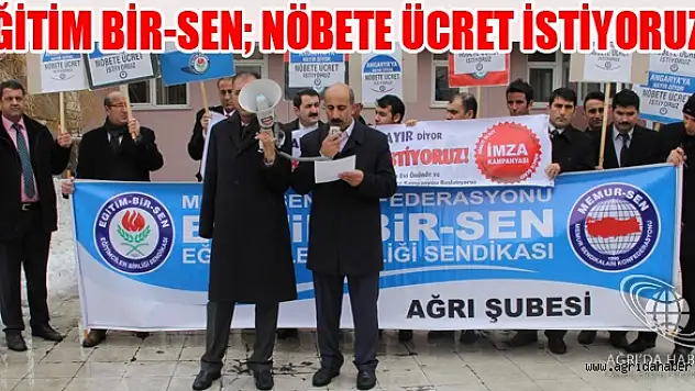 Eğitim Bir-Senden Nöbet Ücretleri İçin İmza Kampanyası