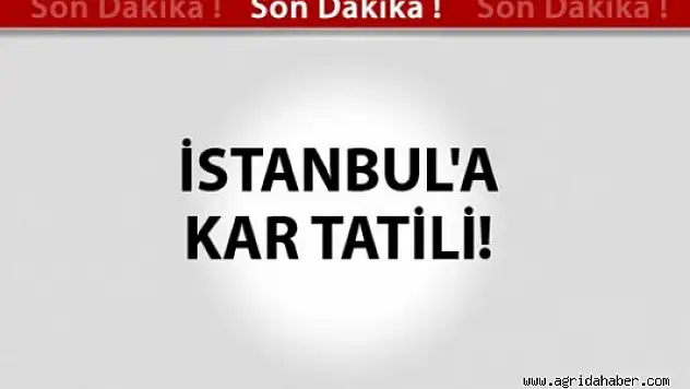 İstanbul'da Okullar Tatil
