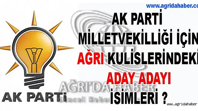 Ak Parti Ağrı Milletvekili Aday Adayları