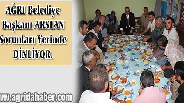 BAŞKAN ARSLAN EV ZİYARETLERİNE DEVAM EDİYOR