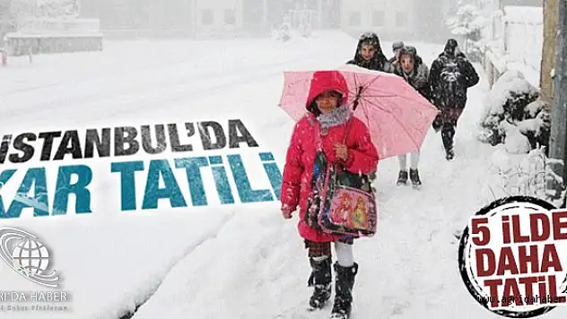 İstanbul ve 5 İle Kar Tatili
