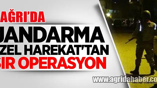 Ağrı'da Jandarma Özel Harekat'tan Sır Operasyon