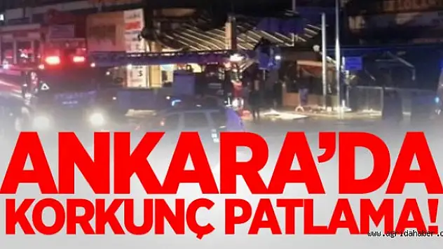 Ankara'da  Korkunç PATLAMA !