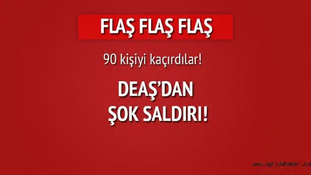 DEAŞ Suriyeye saldırdı, 90 kişiyi kaçırdı !!