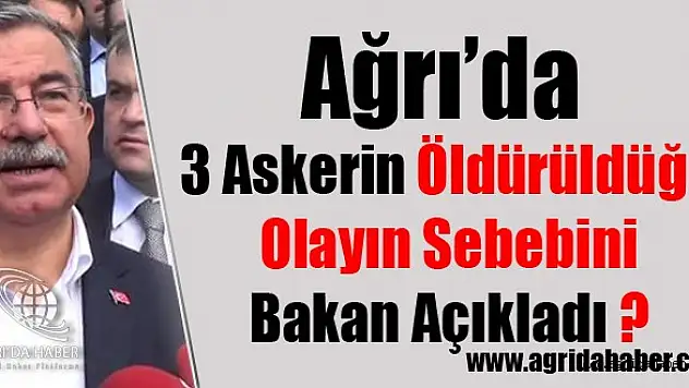 Ağrı'da 3 Askerin Öldürülme Sebepleri Belli Oldu ?