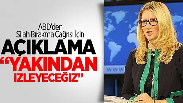 ABD PKK'ya Silah Bırakma Çağrısı İçin Ne Dedi?