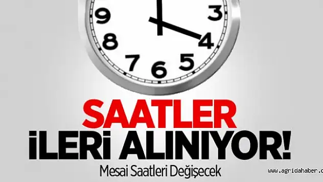 Saatler Ne Zaman İleri Alınacak,