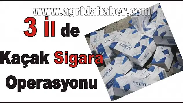 SİGARA KAÇAKÇILĞINDAN 21 KİŞİ GÖZALTINA ALINDI