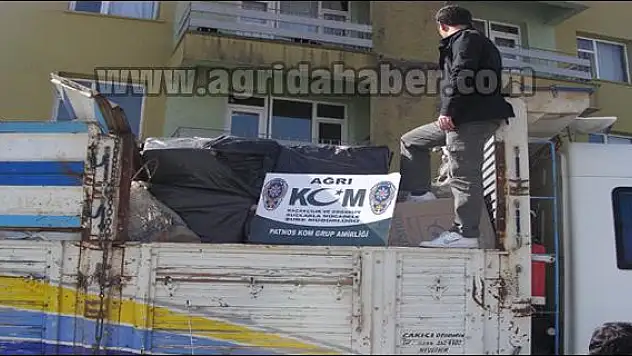 HURDA YÜKLÜ KAMYONDA 17 BİN 500 PAKET KAÇAK SİGARA