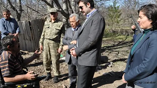 Arguvan Kaymakamı Yosunkaya'dan engelli Aslan'a ziyaret