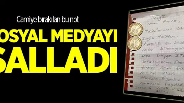 Bu Not Sosyal Medyayı Salladı