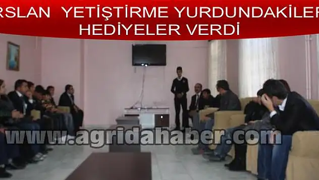 ARSLAN YETİŞTİRME YURDU ÖĞRENCİLERİNE BAYRAMDA HEDİYE DAĞITTI