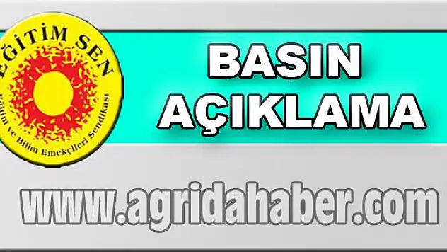 EĞİTİM SEN BASIN AÇIKLAMASI YAYIMLADI