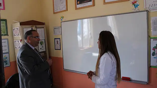 Şube Müdürü Akkuş, köy okullarını gezdi