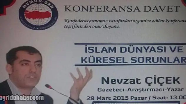 Nevzat ÇİÇEK Ağrı'ya Geliyor