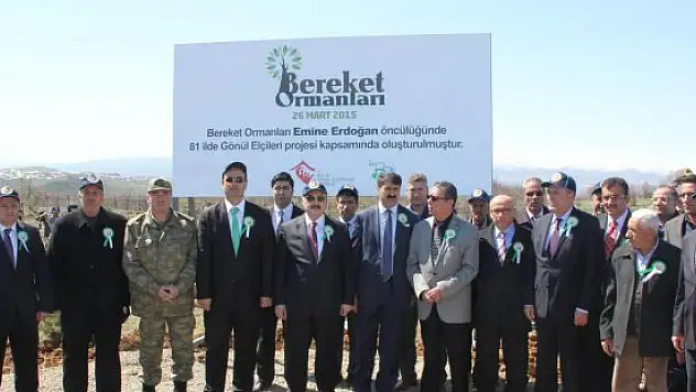 Bingöl'de 'Bereket Ormanı' oluşturuldu
