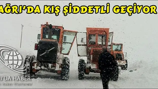 AĞRI-CUMAÇAY YOLU TİPİ NEDENİYLE TRAFİĞE KAPANDI