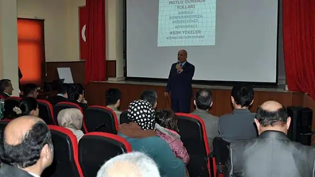 Arpaçay'da 'Mutlu Olmanın Yolları' konulu seminer