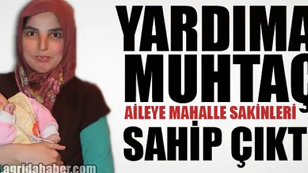 Yardıma Muhtaç Aile'ye Mahalle Sakinleri Sahip Çıktı