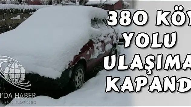 Ağrıda 380 Köy Yolu Ulaşıma Kapandı