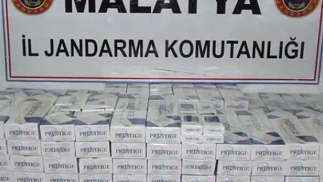 Malatya'da 2 bin 980 paket kaçak sigara ele geçirildi
