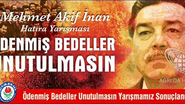 ÖDENMİŞ BEDELLER UNUTULMASIN YARIŞMASI SONUÇLANDI