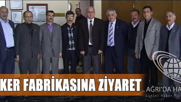 MUHTARLAR DERNEĞİNDEN ŞEKER FABRİKASI MÜDÜRÜNE ZİYARET