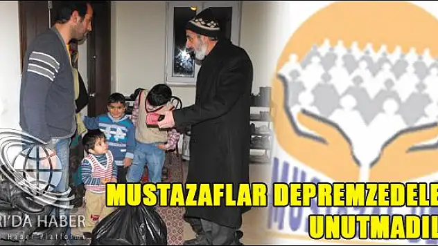 AĞRILI MUSTAZAFLAR DEPREMZEDELERİ UNUTMADILAR