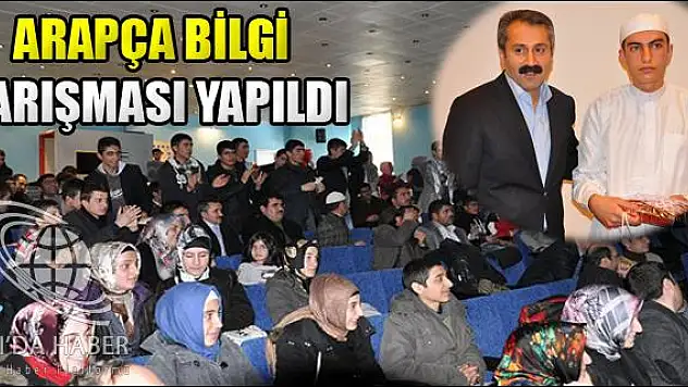 AĞRI DA İ.H LİSELERİ ARASI 3. ARAPÇA BİLGİ YARIŞMASI YAPILDI