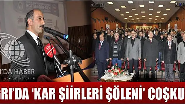 AĞRI DA KAR ŞİİRLERİ ŞÖLENİ COŞKUSU