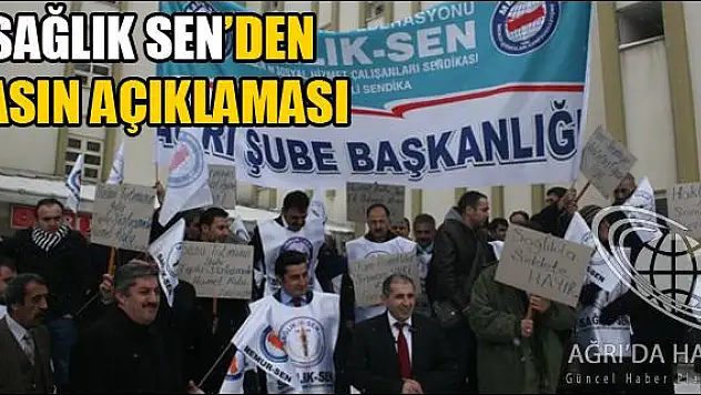 SAĞLIK-SEN AĞRI ŞUBESİ HASTANE BAHÇESİNDE BİRARAYA GELDİ