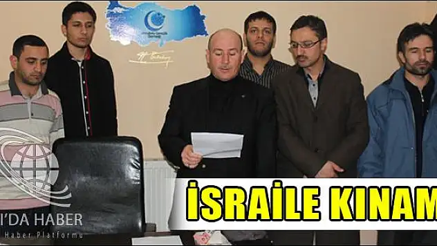 AĞRI ANADOLU GENÇLİK DERNEĞİ NDEN İSRAİL E KINAMA