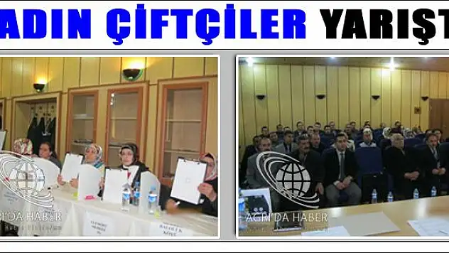 AĞRI DA KADIN ÇİFTÇİLER YARIŞTI
