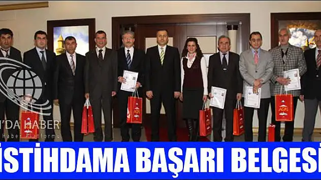 İSTİHDAMA BAŞARI BELGESİ