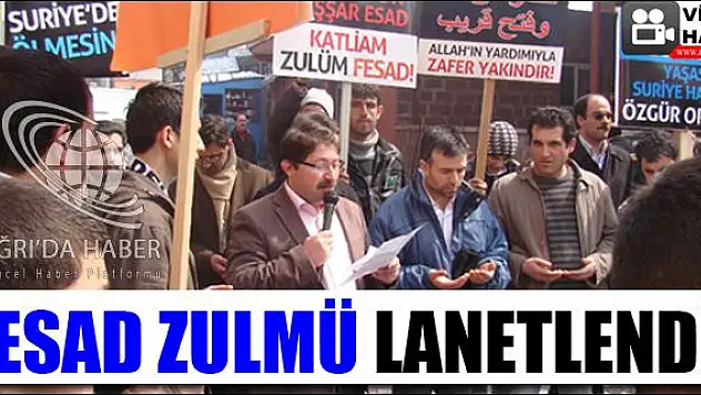 SURİYE DEKİ ZULME KINAMA