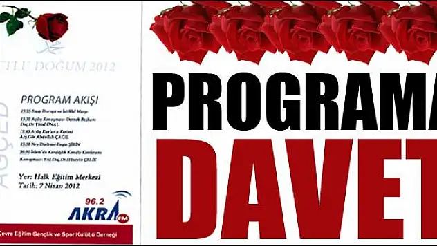 AĞRI AĞCED ES SADIK (A.S) PROGRAMI