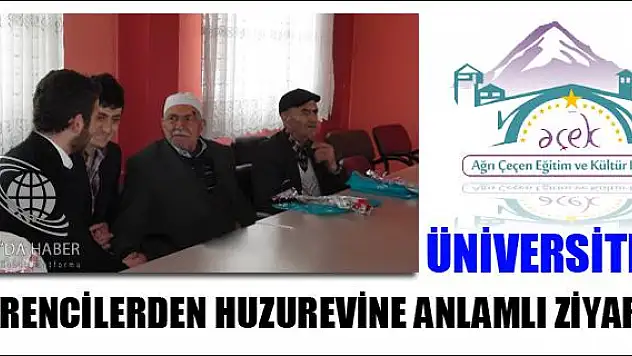 ÜNİVERSİTELİ ÖĞRENCİLERDEN HUZUREVİNE ANLAMLI ZİYARET