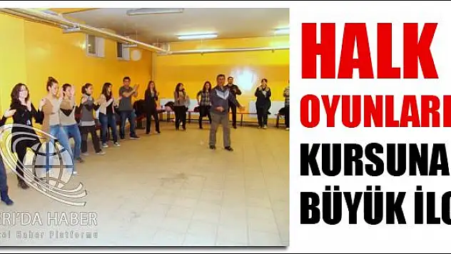 HALK OYUNLARI KURSUNA BÜYÜK İLGİ