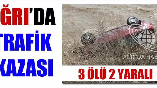 AĞRI DA TRAFİK KAZASI 3 ÖLÜ 2 YARALI