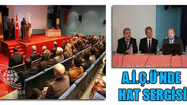 AĞRI İBRAHİM ÇEÇEN ÜNİVERSİTESİNDE HAT SERGİSİ.