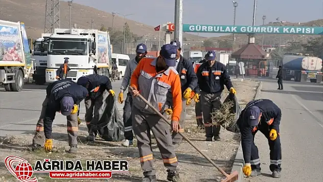 Gürbulak Sınır Kapısında Yoğun Temizlik Çalışmaları