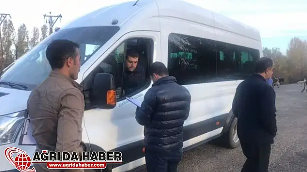 Ağrı'da Okul Servisleri Denetlendi