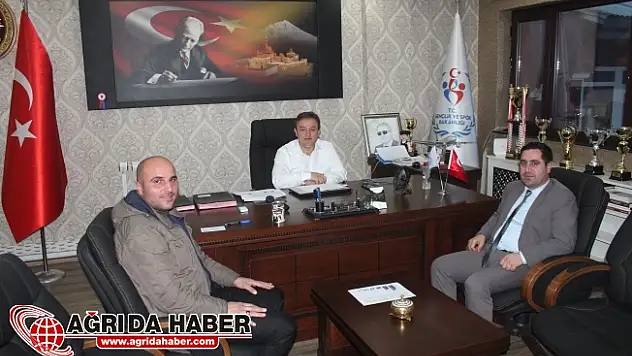 Ağrı Hak-iş ve Hizmet-İş Sendikalarından Aziz Sinan Alp'e Ziyaret